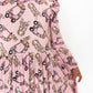 Long sleeve dress with ruffle shoulder detail
Allover pink hunting-inspired print (reindeer + camo cars)
Soft + breathable bamboo fabric (gentle on sensitive skin)
Stretchy and comfortable for all-day play
Twirl-friendly skirt design kids love
