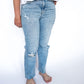
Meet your new go-to denim: the Tracey Jeans. These high-rise, straight-leg jeans bring effortless cool to your everyday look. With a light wash and just the right amount of distressing, they strike that perfect balance between laid-back and put-together. Think weekend errands, casual coffee dates, or chasing the kiddos in style.

Details:

High-rise fit for a flattering waistline

Classic straight leg

Light wash with distressing on knees and pockets

Functional front and back pockets

Raw hem for a touch 