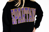 Spartans Polka Dot Mock Neck Sweatshirt | Women's