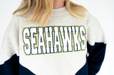 Seahawks Chenille Varsity Colorblock Sweatshirt | Women's