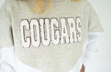 Cougars Chenille Varsity Colorblock Sweatshirt | Women's