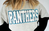 Panthers Chenille Varsity Colorblock Sweatshirt | Women's