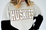 Huskies Chenille Varsity Colorblock Sweatshirt | Women's