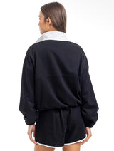 Katydid Black  Quarter-Snap Two-Piece Athletic Set | Women's