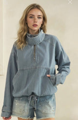 Veveret Seaside Stripe Quarter Zip | Women's