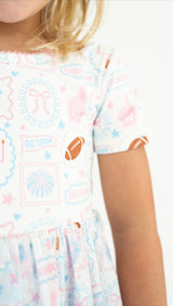 Touchdown Twirl Dress |Toddler & Youth