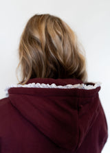 Ampersand Avenue Comfort Zone 1/2 Zip-Maroon Lace