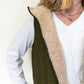 Cozy Chic Reversible Longline Vest – Olive