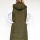 Cozy Chic Reversible Longline Vest – Olive