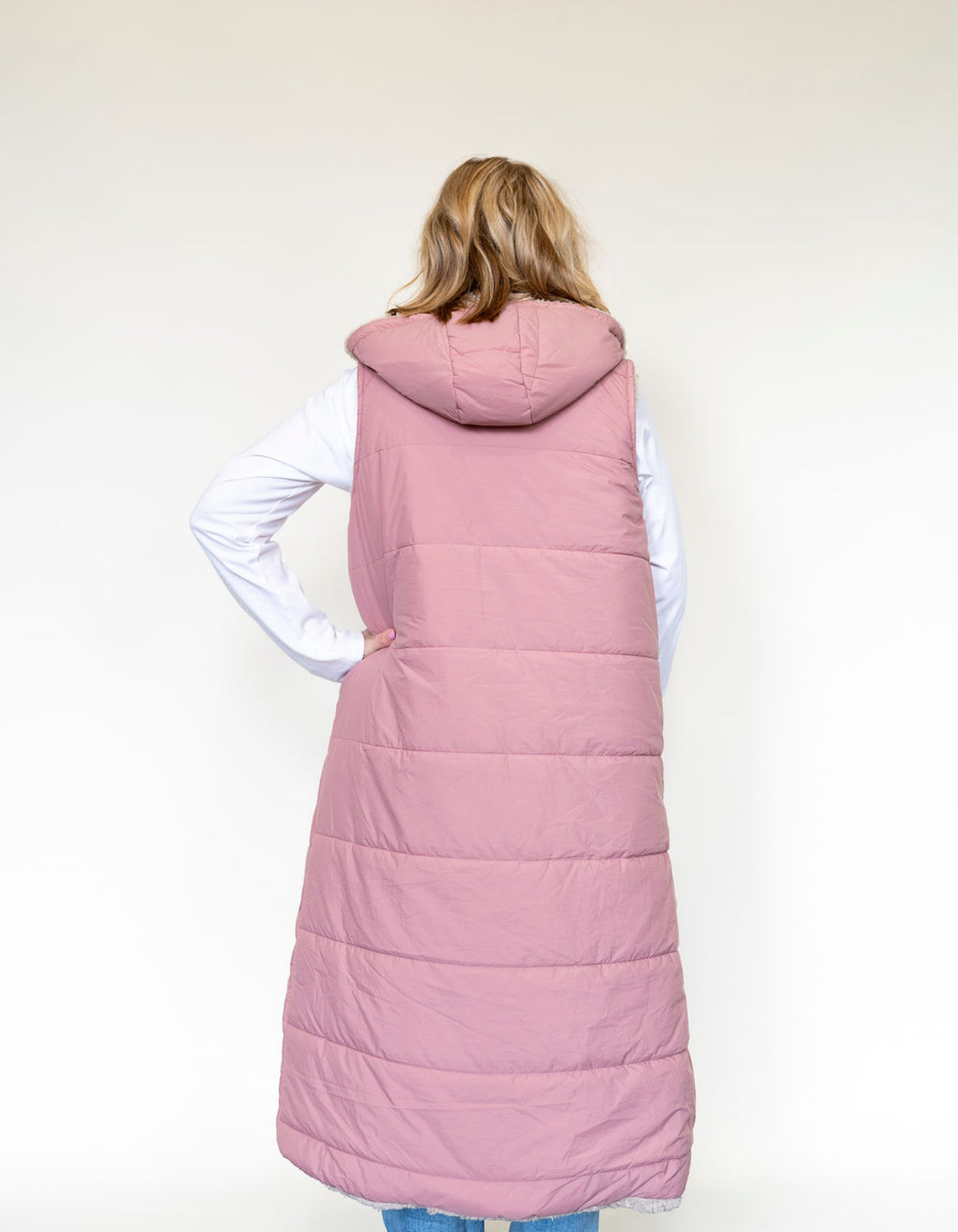 Cozy Chic Reversible Longline Vest