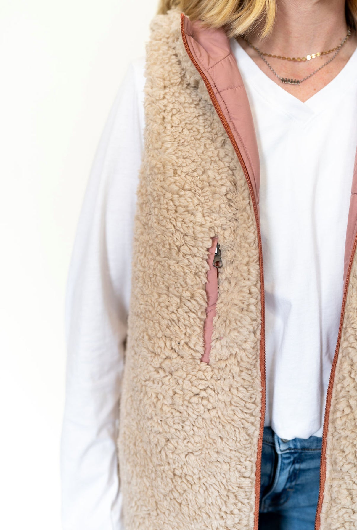 Cozy Chic Reversible Longline Vest