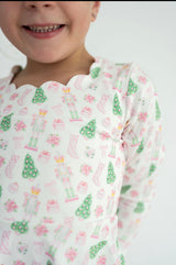 Pink Nutcracker Scallop Active Dress | Toddler & Youth