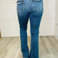 Ariana High Rise Double Button Waistband Flare Jeans