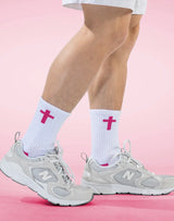 Pathos Socks: "I am Chosen" Dragonfruit Pink