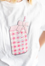 White Diet Coke Chenille Patch Tee