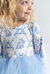 Mila and Rose Blue Bunnies Tutu Dress