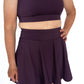 Scalloped Perfection Skort– Plum