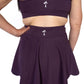 Scalloped Perfection Skort– Plum