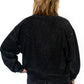 Washed Corded Crew – Charcoal Black
