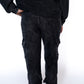 Washed Corded Joggers – Charcoal Black
