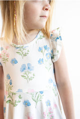 Bella Dainty Floral Ruffle Dress | Toddler & Youth