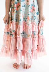 Bella Mint Floral Ruffle Dress | Toddler & Youth