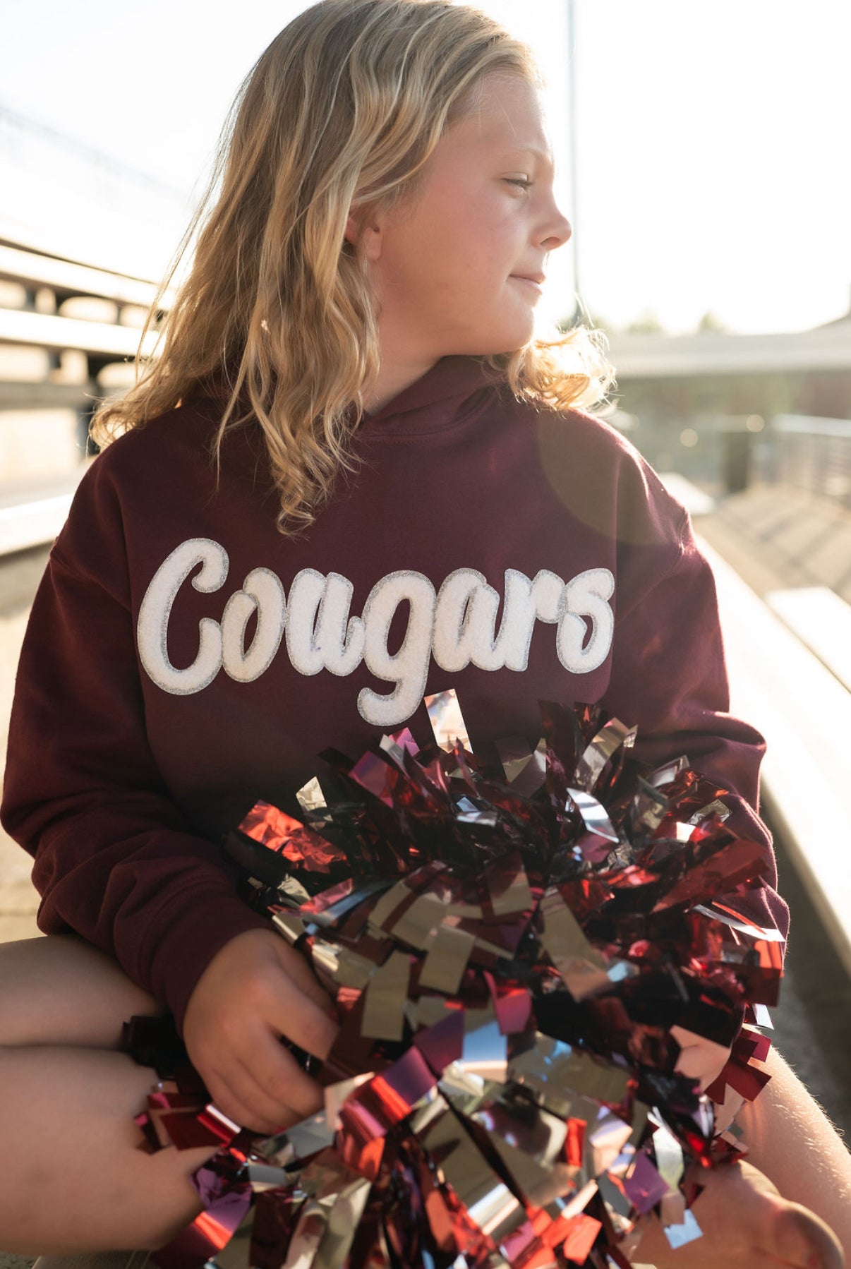 Cougar Patch Hoodie-Youth