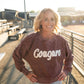 Cougars Maroon Corded Crew