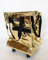 Shine bright and roll in style with the Simply Southern Rolling Tote in metallic gold. Perfect for travel, shopping trips, market days, or hauling your daily essentials, this tote is both eye-catching and practical.
Details:
Durable, water-resistant material for long-lasting use
Four smooth-glide wheels for 360° mobility
Dual handles for easy carrying when rolling isn’t an option
Spacious interior holds groceries, travel gear, or everyday must-haves
Metallic gold finish for a bold, fashion-forward look
