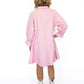 Veveret Pink Denim Sparkle Dress