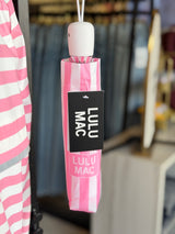 Lulu Mac Umbrella-Pink Stripe