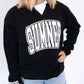 Black Sumner Zip Code Crew Neck