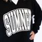Black Sumner Zip Code Crew Neck