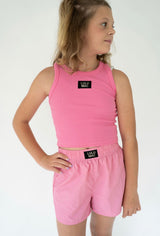 Lulu Mac Bubblegum Solid Short | Youth