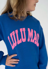 Lulu Mac Youth Royal & Pink Puff Crew | Youth