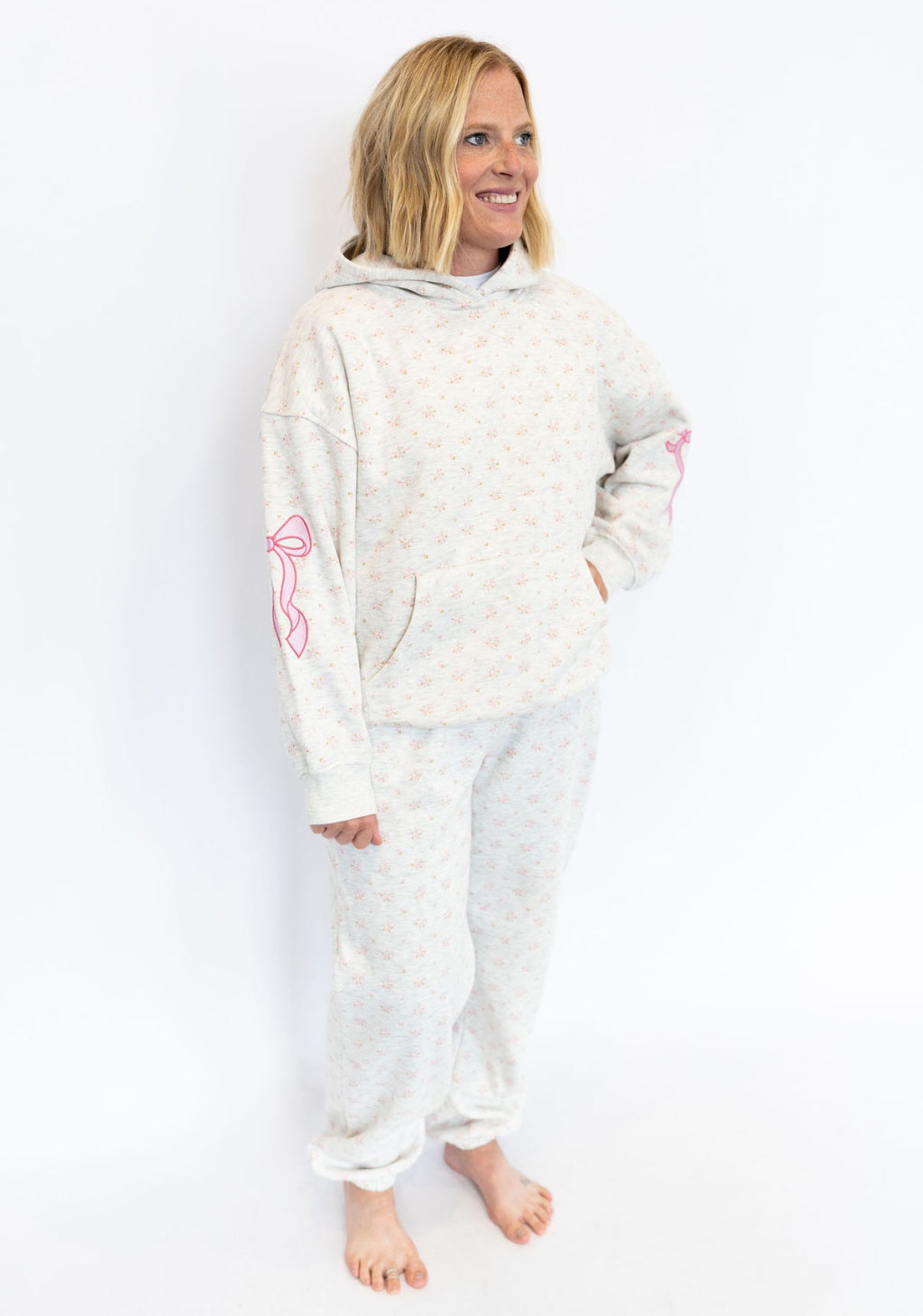 Simply Southern Floral Bow Hoodie