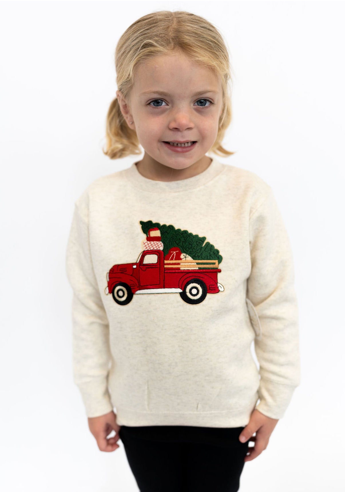 Sweet Wink Christmas Truck Patch Crewneck