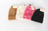 Simply Southern Preppy Solid Coquette Bow Beanie