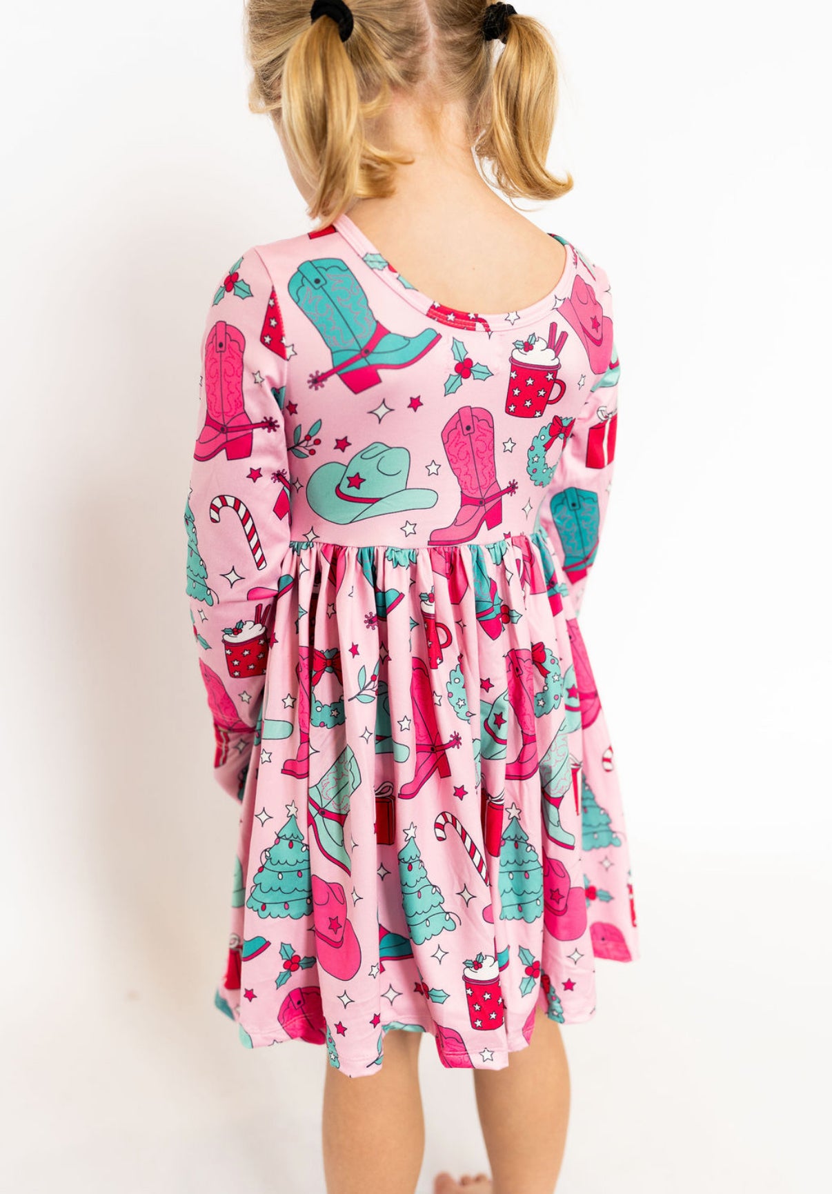 Cowgirl Christmas Twirl Dress