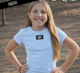 Lulu Mac Light Blue Babydoll Tee | Youth