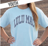 Lulu Mac Blue Stripe Chambray Tee | Youth