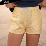 Lulu Mac Butter/Light Blue Polka Dot Short | Youth