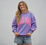 Lulu Mac Purple & Pink Puff Crew Neck | Women's