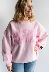 Lulu Mac Mono Light Pink crewneck for women and teens