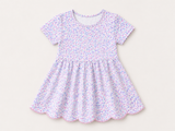 Floral dress on a light beige background