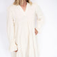 00% cotton corduroy
Long sleeves for all-day comfort
Flowy tiered skirt
Flattering A-line silhouette
Button-back detail for easy wear
Sizes XS–XXL