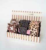 imply Southern animal prints phone wallet crossbody with detachable strap, phone pocket, card slots, ID window, and zip pocket.