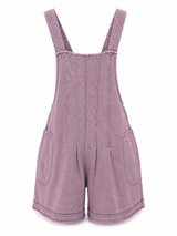 Washed material in grey/purple fabric in a romper style