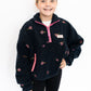Super-soft sherpa fleece material for ultimate warmth
Allover embroidered pink rose details 🌹
Bright pink quarter-zip with coordinating trim
Front kangaroo pocket for chilly hands or little treasures
Simply Southern logo patch on chest
Relaxed fit for layering and easy movement
Available in Youth Sizes Small–Large
