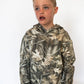 Details:

All-over camo print for an outdoorsy look
Soft, mid-weight fabric for warmth without bulk
Ribbed cuffs and hem for a secure fit
Front kangaroo pocket for keeping hands warm (or storing treasures!)
Roomy hood for extra coverage
Available in toddler sizes 2T–6T